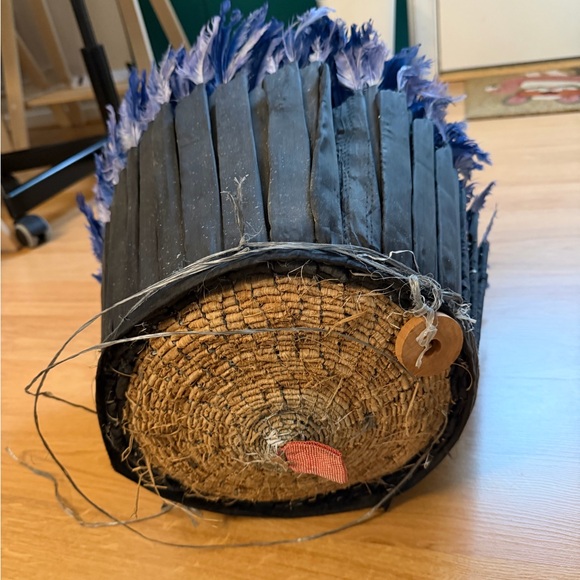 West African Feather Juju Hat Wall Decor - Picture 5 of 5